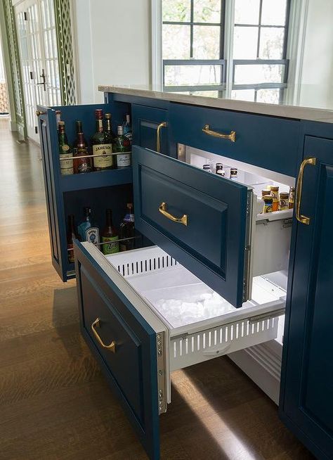 Galley Kitchen Remodel, Kitchen Magic, Built In Bar, Beverage Center, Home Bar Designs, Butler's Pantry, Kitchen Trends, Kitchen Remodeling, Wet Bar