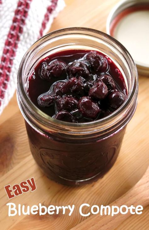 Blueberry Compote Recipe, Chocolate Zucchini Brownies, Slow Cooker Apple Butter, Compote Recipe, Blueberry Compote, Frozen Berries, Easy Blueberry, Blueberry Recipes, Delicious Breakfast Recipes