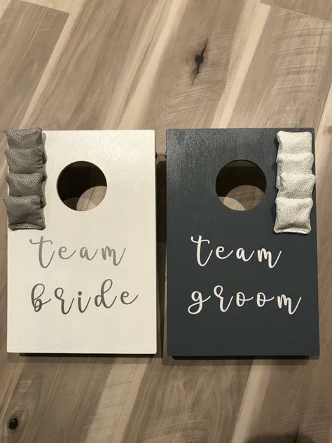 Team Bride Vs Team Groom Wedding Lawn Game Garden Game - Etsy UK Bean Bag Throw Game, Cute Wedding Games, Fun Engagement Party Games, Wedding Garden Games, Wedding Bean Bag Toss, Wedding Games Outdoor, Team Bride Vs Team Groom, Board Games Wedding, Wedding Outdoor Games