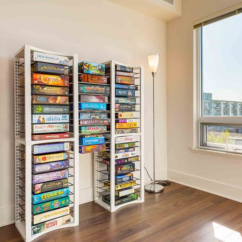 Game Storage Cabinet, Board Game Storage Cabinet, Board Game Shelves, Game Shelves, Board Game Shelf, Board Game Room, Board Game Storage, Game Room Basement, Board Game Organization