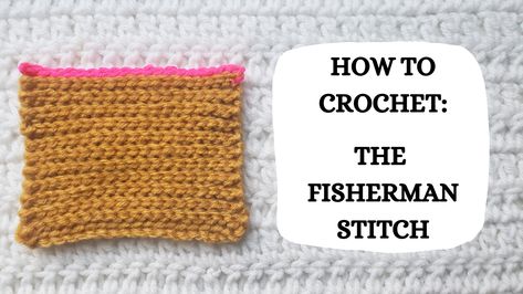 Photo Tutorial - How To Crochet: The Fisherman Stitch! Triple Crochet Stitch, V Stitch Crochet, Crochet Blanket Tutorial, Diy Beginner, Half Double Crochet Stitch, Beginner Crochet Tutorial, Linen Stitch, Basic Crochet, Stitch Tutorial