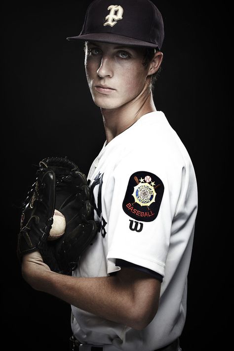 Baseball Studio Photoshoot, Baseball Pictures Poses Individual, Baseball Individual Pictures, Baseball Studio Photography, Baseball Portrait Poses, Baseball Photography Poses, Baseball Poses For Pictures Boys, Baseball Senior Pictures Pitcher, Boys Senior Picture Ideas Baseball