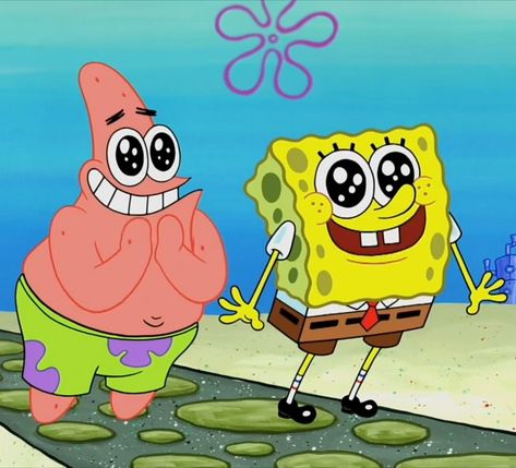 #kartun Spongebob Squarepants Drawing, Patrick And Spongebob, Spongebob Best Friend, Spongebob And Patrick, Spongebob Birthday, Best Friends Cartoon, Spongebob Wallpaper, Friend Cartoon, Patrick Star