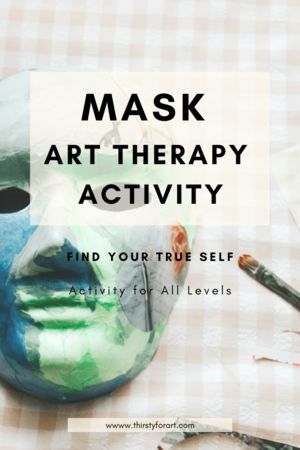 Mask Art Therapy, Therapeutic Art Activities, Group Therapy Activities, Art Therapy Directives, Therapeutic Recreation, Therapy Activity, Creative Arts Therapy, Recreation Therapy, Art Therapy Projects