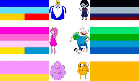 adventure time color palette Cartoon Character Color Palette, Cartoon Network Color Palette Challenge, Adventure Time Color Palette, Cartoon Network Color Palette, Cartoon Color Palette, Time Color Palette, Adventure Time Background, Pallete Color, Group Drawing