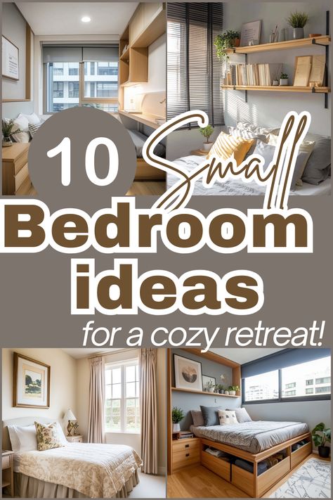 Struggling with a small bedroom? These space-saving ideas and clever designs will transform your space into a stylish retreat! Read more now. 
#SmallSpaces #BedroomDecor #TinyHomes #OrganizeYourSpace #DesignInspiration High Shelves In Bedroom, What To Do With Extra Bedroom, Small Bedroom Inspirations Modern, Small Bedroom With Full Size Bed Ideas, Bedroom Den Ideas, Small Bedroom Office Ideas Space Saving, Small Master Room Ideas, Room Remodeling Bedroom, How To Arrange A Small Bedroom