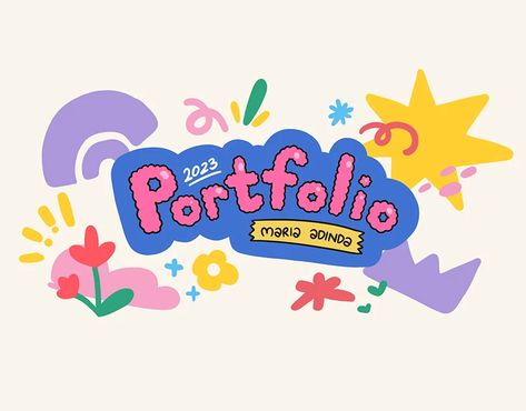 Graphic Design Portfolio 2023, Tricolor Palette, Cute Logo Ideas, My Portfolio Design, Infographic Portfolio, Logo Ideas Design, Cute Logo Design, Cute Graphic Design, Portfolio Illustration