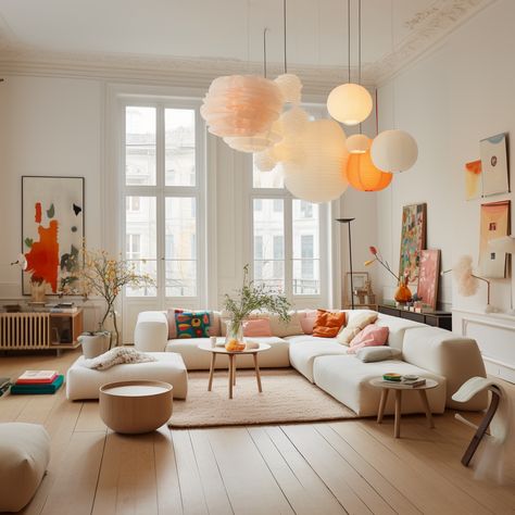 White And Neon Living Room, Colourful Living Room, Apartment Decor Inspiration, Apartment Inspiration, Eindhoven, Living Room Inspo, A Living Room, Dream House Decor, Living Room Inspiration