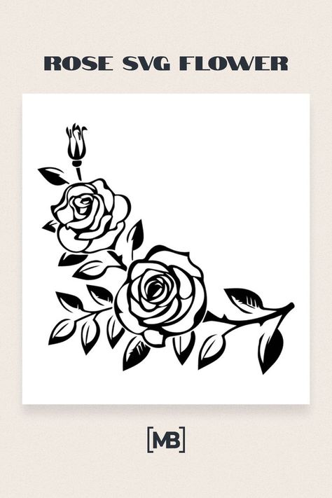 Roses Silhouette, Rose Silhouette Stencil, Rose Svg, Rose Svg Free Cricut, Rose Svg Free, Rolled Rose Svg Free, Roses Svg Free, Flower Svg Files, Rose Stencil