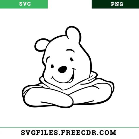 Pooh Bear Svg Free, Pooh Bear Outline, Disney Cricut Shirts Winnie The Pooh, Free Svg Files For Cricut Disney Winnie The Pooh, Winnie The Pooh Svg, Pooh Svg, Free Printable Envelopes, Disney Vinyl, Winnie The Pooh Quotes