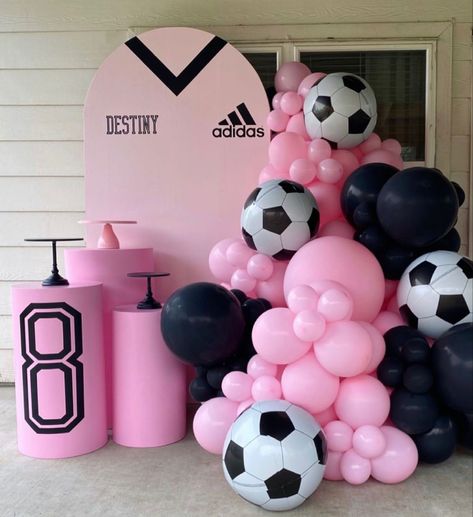 Soccer Backdrop, Numbers Balloons, Messi Birthday, Ball Balloons, Soccer Party Decorations, Soccer Theme Parties, Soccer Birthday Parties, Soccer Theme, Basketball Party