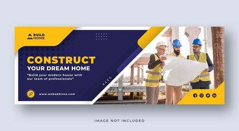 Construction service or renovation socia... | Premium Psd #Freepik #psd #banner #car #cover #social-media Youtube Banner Car, Construction Banner Design, Construction Banner Design Ideas, Car Banner Design, Behance Banner Image, Construction Banner, Company Banner, Type Specimen Book, Banners Design