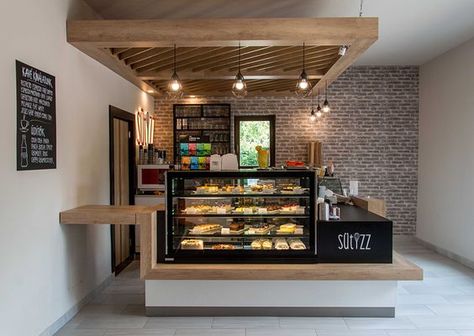 This week’s project is Sütizz Confectionery which was opened recently in the 11th district of Budapest. It was a pleasure to work for a confectionery, that became finally a sweet little oasis next to the block of flats. Cafe Counter, Bakery Shop Design, Bakery Interior, Bakery Design Interior, Small Coffee Shop, Coffee Bar Design, Small Cafe Design, Coffee Shop Interior Design, Doner Kebab