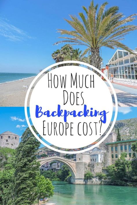 How much does backpacking Europe cost? A monthly round up including accommodation, transport food, trips, socialising and luxuries. Travel Outfit Summer Airport, Camping Europe, Travel Europe Cheap, Backpack Through Europe, Make My Trip, Plane Ticket, Backpacking Europe, Europe Travel Guide, Travel Info