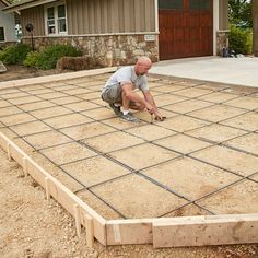 How Proper Prep Leads to Crack-Free Concrete Concrete Pavers Diy, Diy Concrete Driveway, Diy Concrete Slab, Concrete Slab Patio, Pouring Concrete Slab, How To Lay Concrete, Pallet Deck Diy, Diy Concrete Patio, Pavers Diy