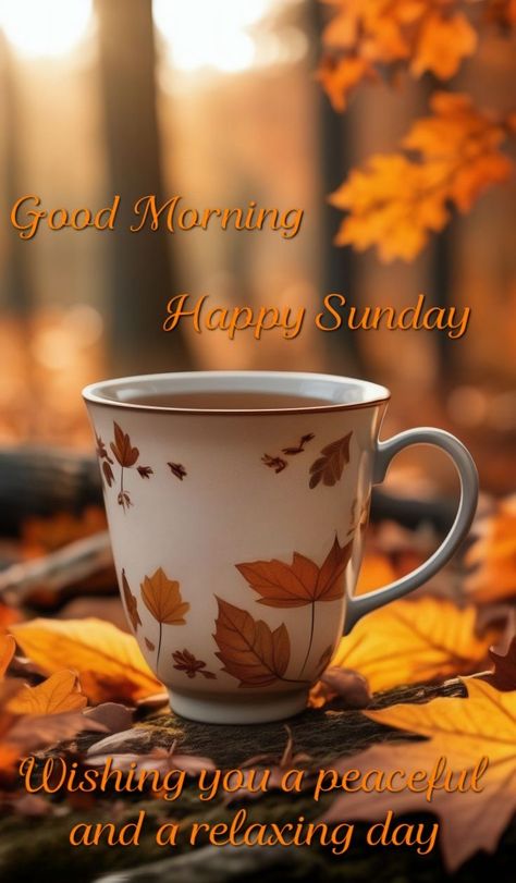 Sunday Fall Quotes, Sunday Good Morning Images, Sunday Morning Images, Weekend Wishes, Good Morning Sister Quotes, Good Morning Sunday, Good Morning Sunday Images, Sunday Morning Coffee, Sunday Greetings