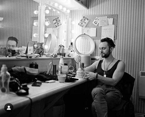 George Blagden, British actor, London, Company, West End, photographer concept, ideas for a coffee break, dressing room George Blagden, Table Vanity, Room London, Dressing Table Vanity, Concept Ideas, Changing Room, National Theatre, Green Rooms, British Actors