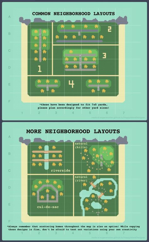 Kawaii, Acnh Neighborhoods, Acnh Neighborhoods Layouts, Villager House, Animal Crossing Town Tune, Acnh Cottagecore, Map Layout, Ac New Leaf, Animals Crossing