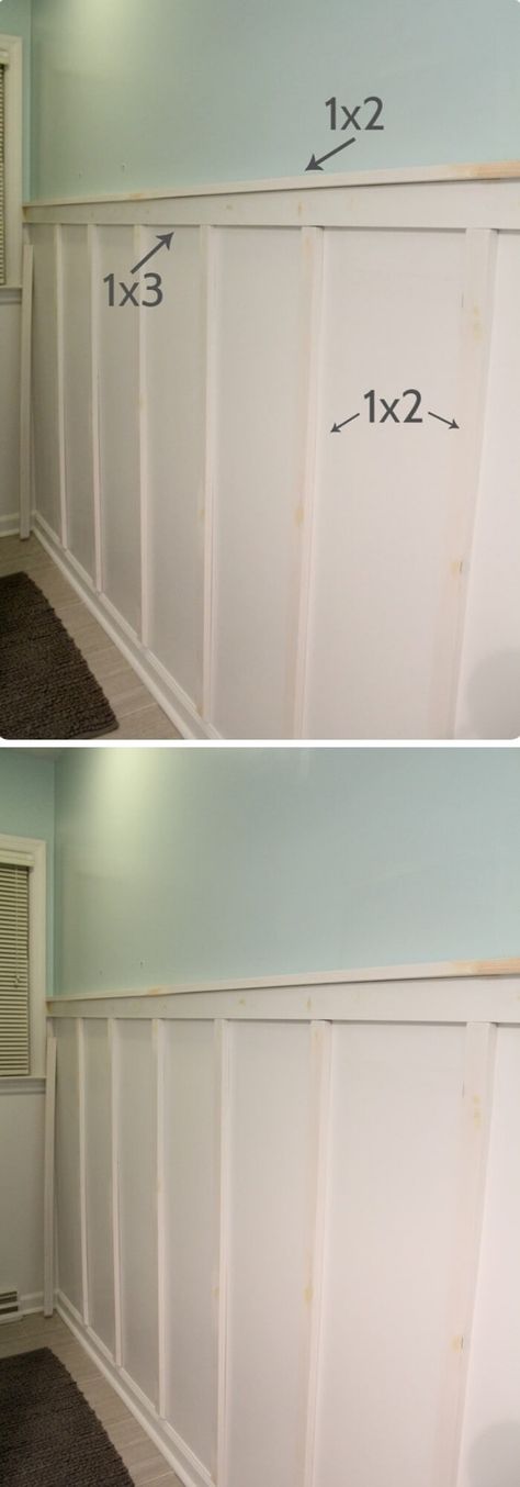 27+ Amazing Wainscoting Ideas for Your New Home 36 Farmhouse Dining Room Wainscoting, Half Wall Decor, Log Decor, Installing Wainscoting, Wainscoting Ideas, Painted Wainscoting, Beadboard Bathroom, Beadboard Wainscoting, Dining Room Wainscoting