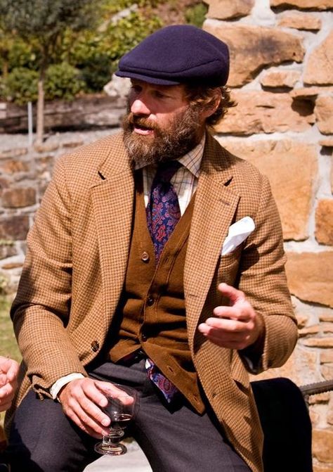 Men's Hats: A Discussion Thread, Questions, Opinions, Suggestions... | Styleforum Old Man Hat, Old Man Fashion, Older Mens Fashion, Dapper Mens Fashion, Grandpa Style, Waxed Cotton Jacket, Mens Fashion Classic, I Need More, Purple Accents