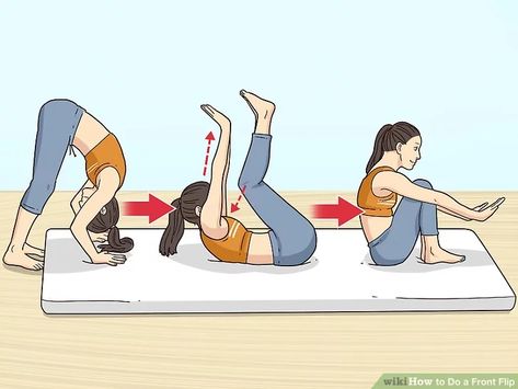 How to Do a Front Flip (with Pictures) - wikiHow Gymnastics Moves, Front Flip, Free Calligraphy Fonts, Are You Bored, Front Tuck, Print Images, Gymnastics, Google Images, Family Guy