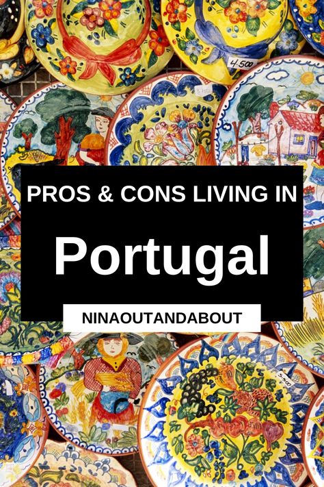 Are you considering the pros and cons of living in Portugal? We explore the safety, cost of living, and ability to find a job so you can choose to move. Living In Portugal, Retire Abroad, Portugal Travel Guide, Europe Photography, Road Trip Europe, Europe Trip Itinerary, Douro Valley, Move Abroad, Expat Life