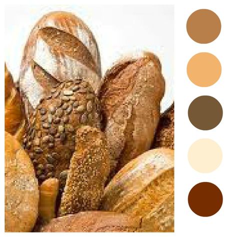 Artisan Bread color pallet Bread Color Palette, Palette Inspiration, Colour Inspiration, Artisan Bread, Colour Palettes, Dream Rooms, Color Pallets, Food Coloring, Color Combination