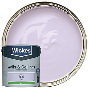 Wickes Vinyl Silk Emulsion Paint - No. 705 Lilac 2.5L | Wickes.co.uk Purple Color Schemes, Interior Painting, Purple Colour, Diy And Home Improvement, Colour Scheme, Interior Paint, Interior Walls, Painting Projects, Room Interior