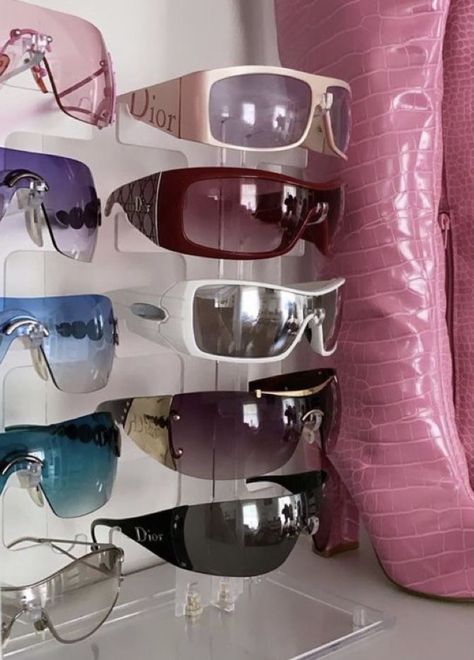 Sunglasses, Wall, Pink, White