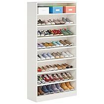 Tall Shoe Cabinet, Storage For Entryway, Open Entryway, Wooden Shoe Cabinet, Closet Design Layout, Wood Shoe, Narrow Shoes, White Shoe, Wood Shoes