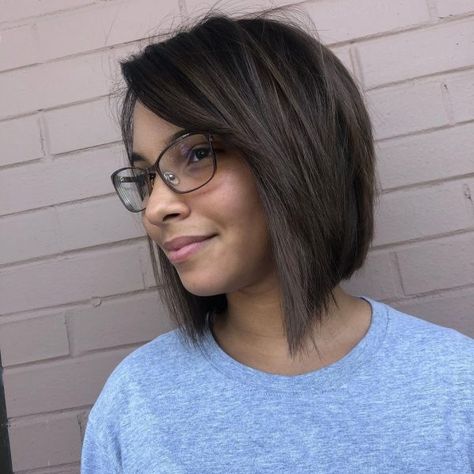 Cute Mom Bob Haircuts, Balayage, Fall 2023 Bob, Same Length Bob, Bob Haircut Above Shoulder, Trendy Shoulder Length Haircuts 2023, Medium Length Hair With Color, Womens Medium Short Haircut, Best Haircuts With Glasses