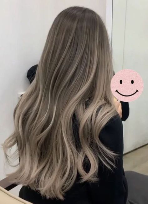 Asian Hair Balayage Ash, Blonde Asian Hair, Ash Blonde Hair Balayage, Hair Color Asian, Ash Blonde Hair Colour, Beige Hair, Korean Hair Color, Girl Hair Colors, Ash Hair Color