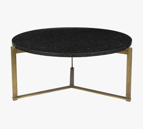 Glass, Wood and Metal Coffee Tables | Pottery Barn Metal Coffee Tables, Coffee Table Pottery Barn, Terrazzo Table, Chic Spaces, Industrial Table, Coffee And Cocktail Tables, Metal Coffee Table, Ceramic Lamp, Pottery Barn Teen