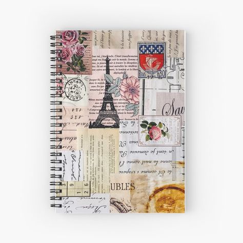 French Book Cover Ideas School, French Cover Page Ideas Aesthetic, French Cover Page Ideas, French Notebook Cover Ideas, School Book Covers French, French Notebook Cover, French Notebook, Diy Notebook Cover, Diy Stationary