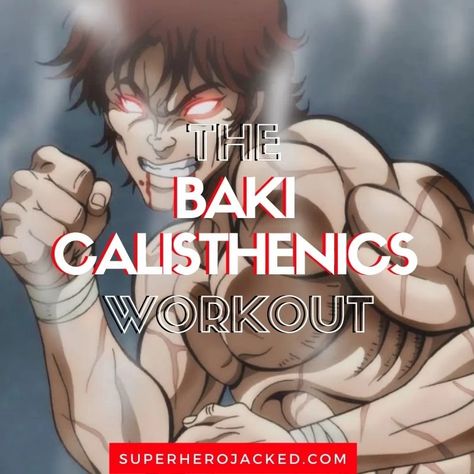 Baki Calisthenics Workout Routine: Train like Baki the Grappler! Baki Hanma Exercise, Baki The Grappler Art, Baki Training Workout, Baki Calisthenics, Baki Hanma Physique, Baki Hanma Training, Calisthenics Physique, Full Body Calisthenics Workout, Calisthenics Workout Program