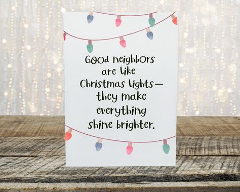 Secret Santa Messages, Christmas Card Verses, Gift Tag Labels, Christmas Neighbor, Neighbor Christmas Gifts, Meaningful Christmas, Holiday Messages, Christmas Messages, Neighbor Gifts