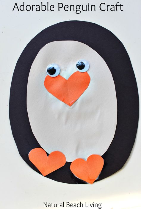 Penguin Craft Preschool, Preschool Penguin Activities, Penguin Crafts Preschool, Preschoolers Activities, Arctic Animals Crafts, Winter Animal Crafts, Penguin Activities, Easy Winter Crafts, Winter Crafts Preschool