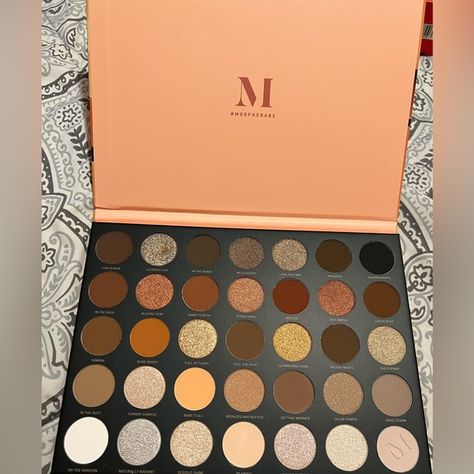 35U Gilded Dessert Palette Eyeshadow. Morphe Eyeshadow Palette, Morphe Eyeshadow, Palette Eyeshadow, Eyeshadow Palette, Cool Things, Make Up, Dessert, Brand New, Makeup