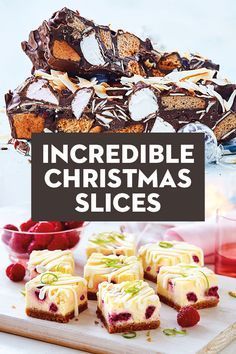 Christmas Slices, Christmas Slice, Slice Recipes, New Year's Desserts, Xmas Desserts, Lemon Bar, Xmas Treats, Vegan Candies, Recipes Christmas