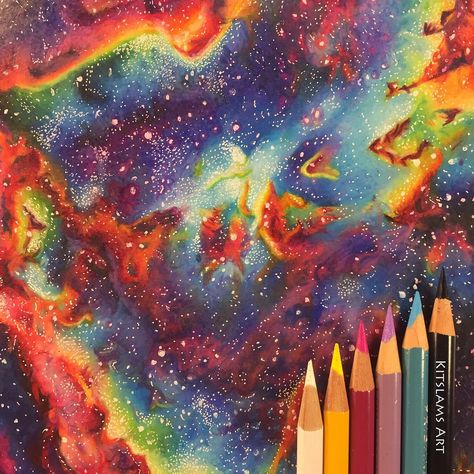 https://flic.kr/p/QZcUnx | Nebula Pencilcolor Drawing | Kitslams Art | YouTube Timelapse: https://youtu.be/THVU7JB1lrE  #heart #nebula #space #drawing #colorpencil Nebula Drawing, Pencil Color Drawing, Heart Nebula, Outer Space Drawing, Galaxy Drawings, Space Drawing, Nebula Space, Space Nebula, Space Drawings