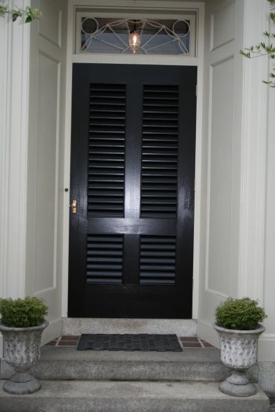 Louvered Doors | Colonial Shutterworks Louvered Door Ideas, Glass Louvers, Savannah Houses, Garage Door House, Louvered Doors, Garage Door Types, Louvered Shutters, Diy Garage Door, Interior Shutters