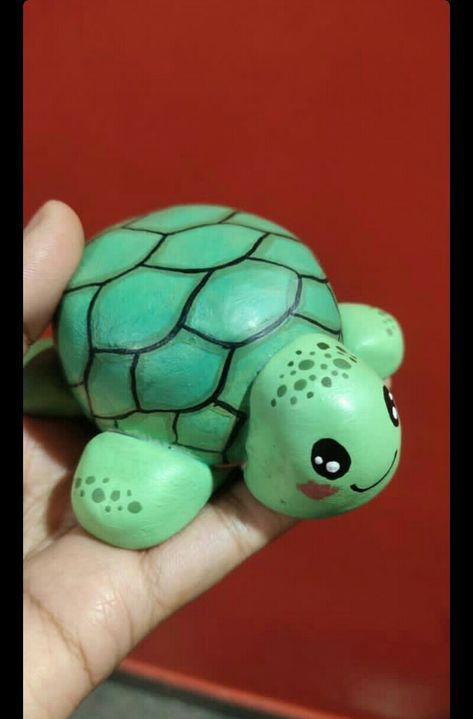 Clay Tortoise, Cute Clay, Bookmarks Handmade, How To Paint, Clay Art, Tortoise, Mario Characters, Paint, Quick Saves