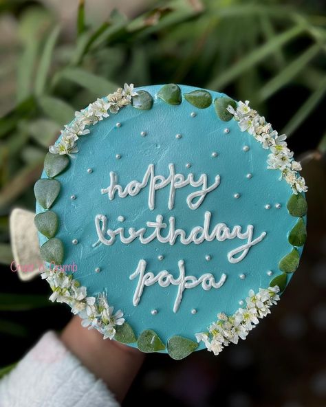 Happy Birthday Papa Cake, Birthday Cake For Papa, Love U Papa, Minimal Cake, Happy Birthday Papa, Loving U, Cake Designs, Newborn Photography, Birthday Cake