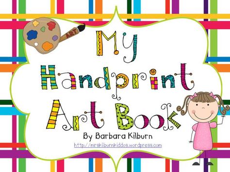 handprint art book cover Handprint Calendar, Hand Print Art, September Art, Handprint Crafts, Preschool Books, Handprint Art, Beginning Of School, Alphabet Activities, Preschool Fun