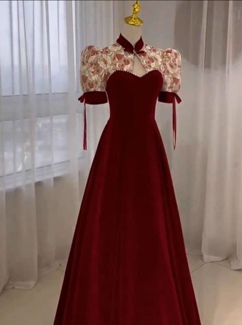 Christmas Long Dress, Long Sleeve Evening Dress, Dress Creator, Banquet Dress, Dress Engagement, Mode Tips, Banquet Dresses, Engagement Dress, Long Sleeve Evening Dresses