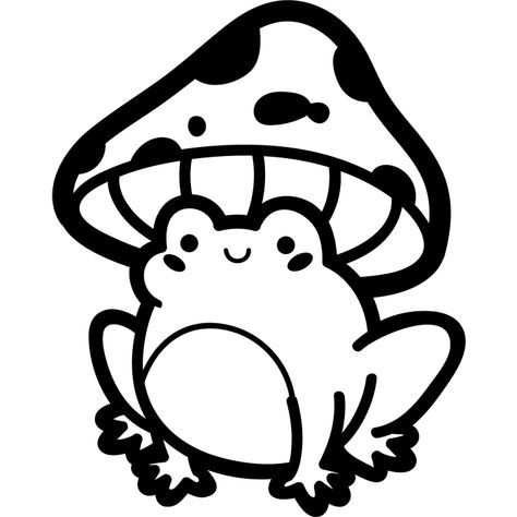 Cute Frog With Mushroom Hat, Chibi Guy, Frog With Mushroom Hat, Frog With Mushroom, Frog Hat, Mushroom Hat, Cute Frog, The Mushroom, Cute Frogs