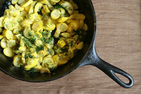 Sage Butter Summer Squash with Dill Garnish, a recipe on Food52 Summer Side Dishes Recipes, Sage Recipes, Summer Squash Recipes, Yellow Squash Recipes, Sage Butter, Vegetable Side Dishes Recipes, Yellow Summer Squash, Summer Side Dishes, Summer Cooking