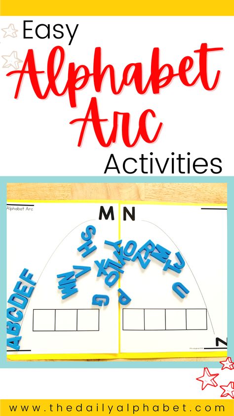 Do you have an alphabet arc, but you aren't quite sure what to do with it? The purpose of an alphabet arc is to help students gain speed, accuracy, and automaticity in letter recognition. Head on over to learn more and grab your freebie! Orton Gillingham Letter Recognition, Alphabetic Knowledge Activities, Alphabet Arch Activities, Sor Kindergarten, Alphabet Arc, Reading Intervention Activities, Structured Literacy, Cvc Word Activities, Preschool Language