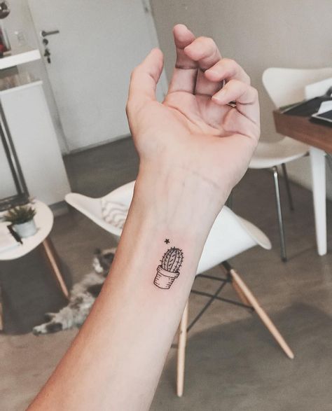 cactus mini tatto🌵 Cactus Tatoos, Mini Cactus Tattoo, Little Cactus Tattoo, Tiny Cactus Tattoo, Small Cactus Tattoo, Tattoo Cactus, Cactus Tattoos, Vegan Tattoos, Sagittarius Tattoo