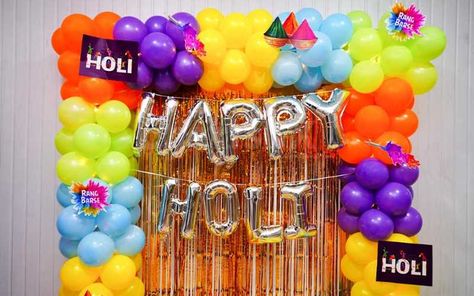 Holi color Birthday Party Ideas | Ideas to Make Your Holi Party Great Fun Holi Birthday Party, Color Birthday Party Ideas, Color Birthday Party, Holi Theme, Holi Color, Decorations Items, Holi Party, Birthday Party Theme Ideas, Holi Colors